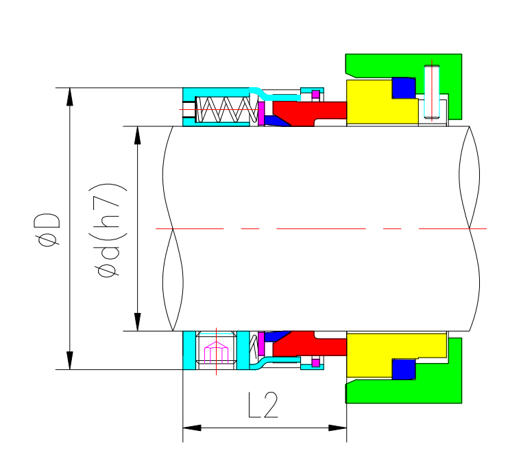 PTFE Wedge Mechanical Seals N11